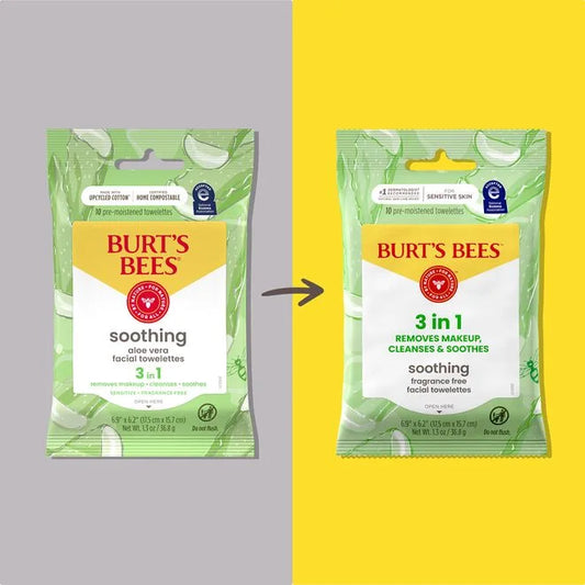 Sensitive Facial Cleansing Towelettes with Aloe Vera